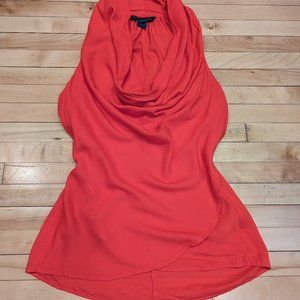 French Connection Halter Top with Cowl Neck